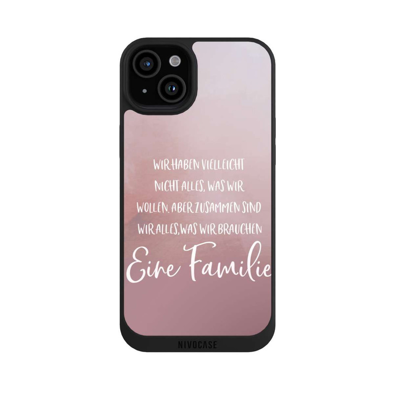 iPhone 15 Plus NIVOpure Eine Familie Altrosa