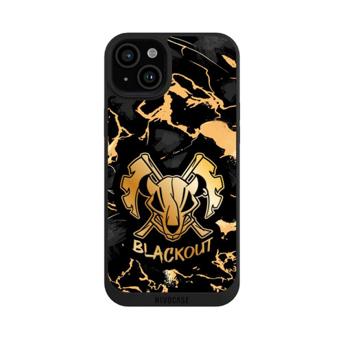 Apple iPhone 15 Plus NIVOpure Marble Gold Logo