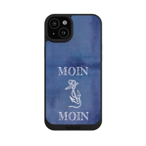 Apple iPhone 15 Plus NIVOpure Moin Anker grunge blau