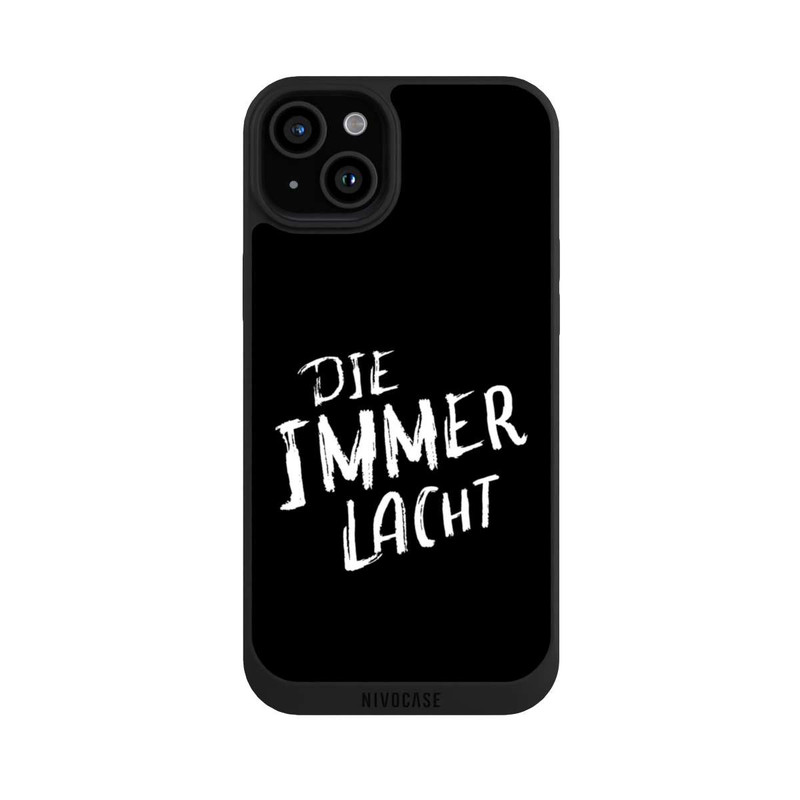 iPhone 15 Plus NIVOpure Die Immer Lacht Schwarz