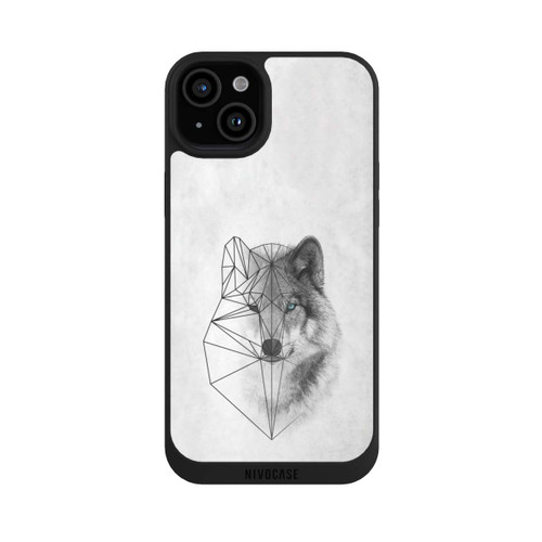 Apple iPhone 15 Plus NIVOpure Polygonaler Wolf