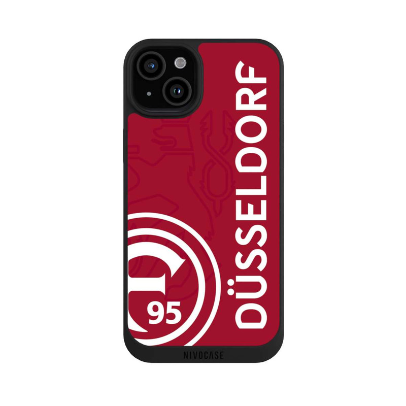 iPhone 15 Plus NIVOpure Fortuna Düsseldorf-Trikotdesign Rot