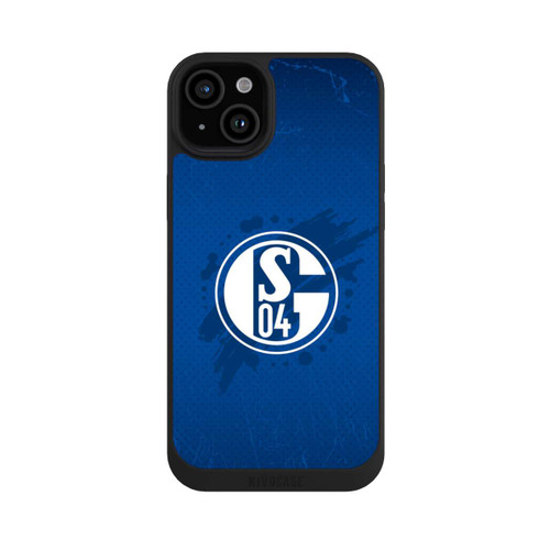 Apple iPhone 15 Plus NIVOpure Schalke 04 Farbe Fleck Blau