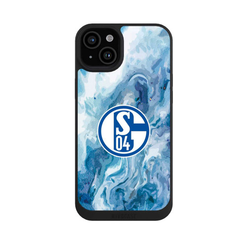 Apple iPhone 15 Plus NIVOpure Schalke 04 Flüssig Blau