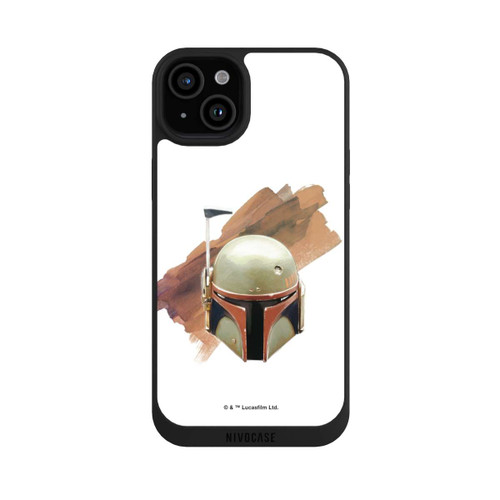 Apple iPhone 15 Plus NIVOpure Casque Boba Fett Blanc