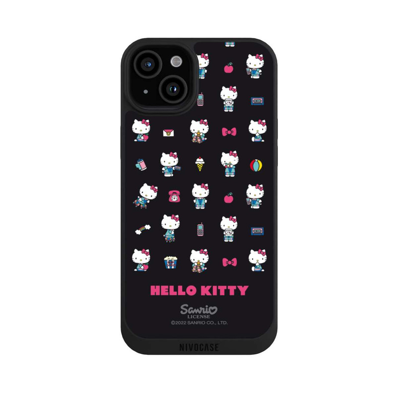 iPhone 15 Plus NIVOpure Hello Kitty 90s noir