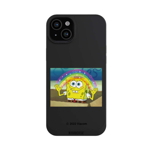 Apple iPhone 15 Plus NIVOpure Spongebob - Rainbow Meme transparent