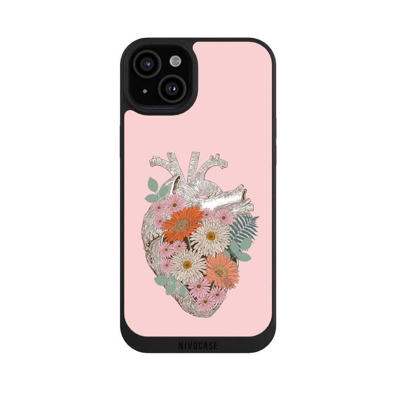 iPhone 15 Plus NIVOpure Cœur Fleuri Vintage