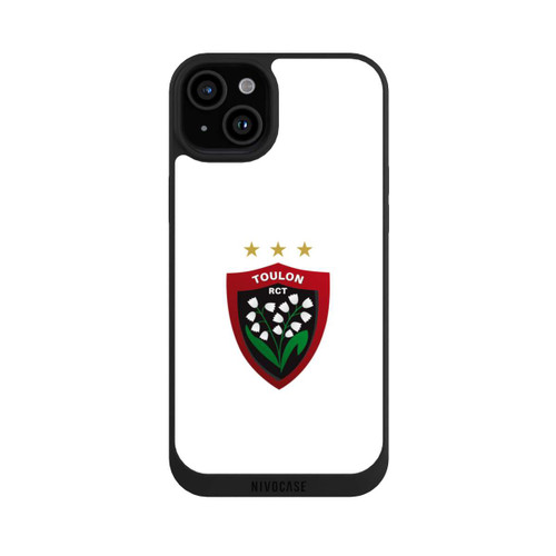 Apple iPhone 15 Plus NIVOpure Logo RC Toulonnais Blanc