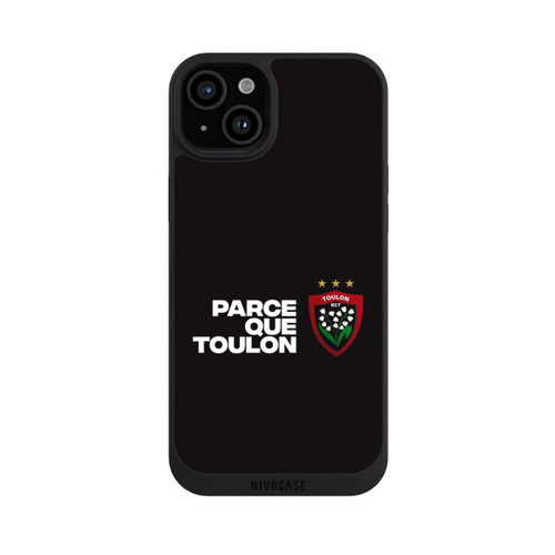 Apple iPhone 15 Plus NIVOpure RC Toulonnais PQT Noir