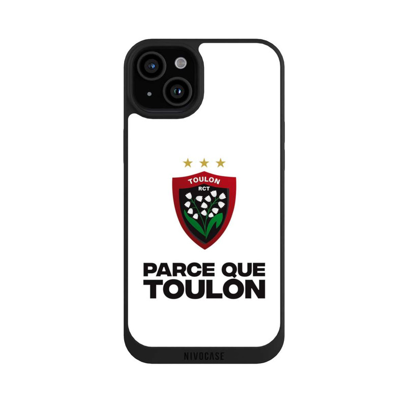 iPhone 15 Plus NIVOpure RC Toulonnais Blanc