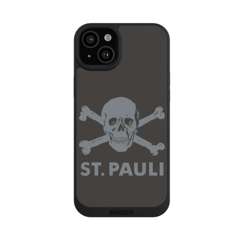 Apple iPhone 15 Plus NIVOpure FC St. Pauli Logo Grau