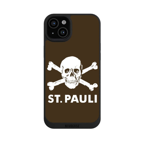 Apple iPhone 15 Plus NIVOpure FC St. Pauli Logo Braun