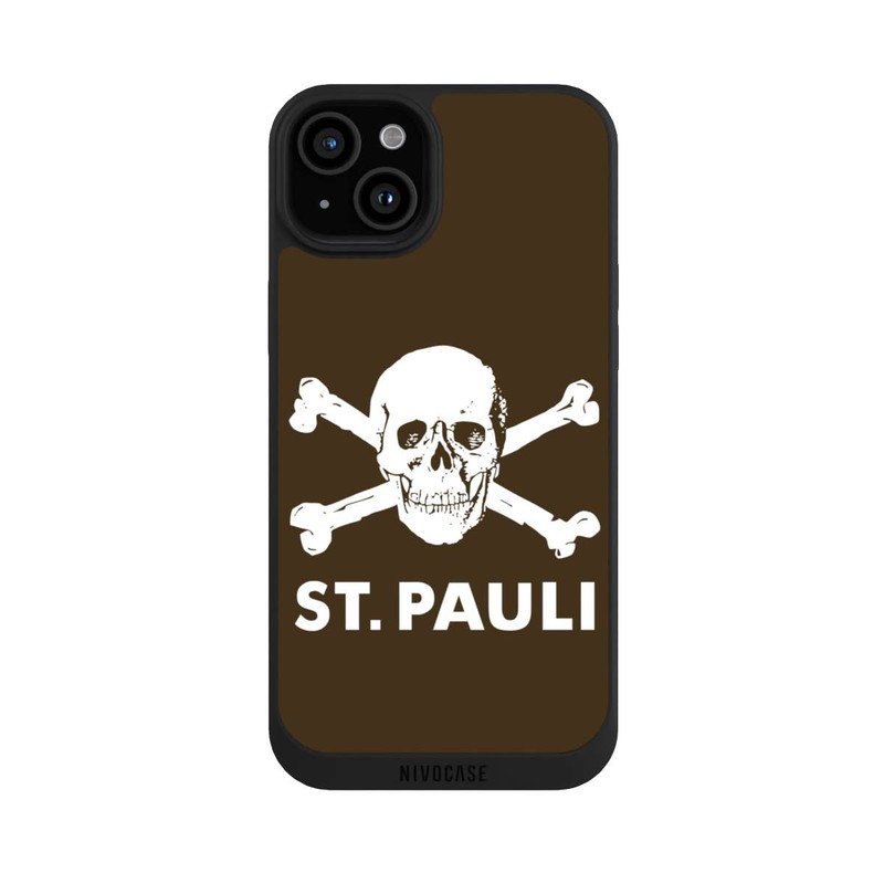 iPhone 15 Plus NIVOpure FC St. Pauli Logo Braun