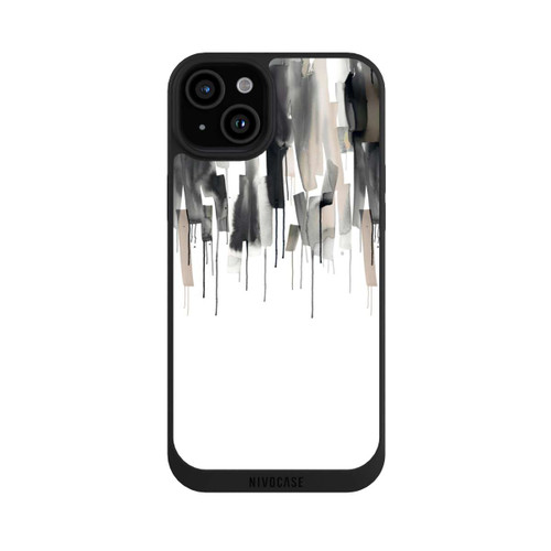 Apple iPhone 15 Plus NIVOpure Watery Stripes Japandi Black