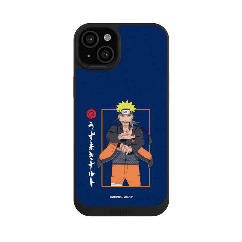 iPhone 15 Plus NIVOpure Naruto Kampfposition Blau