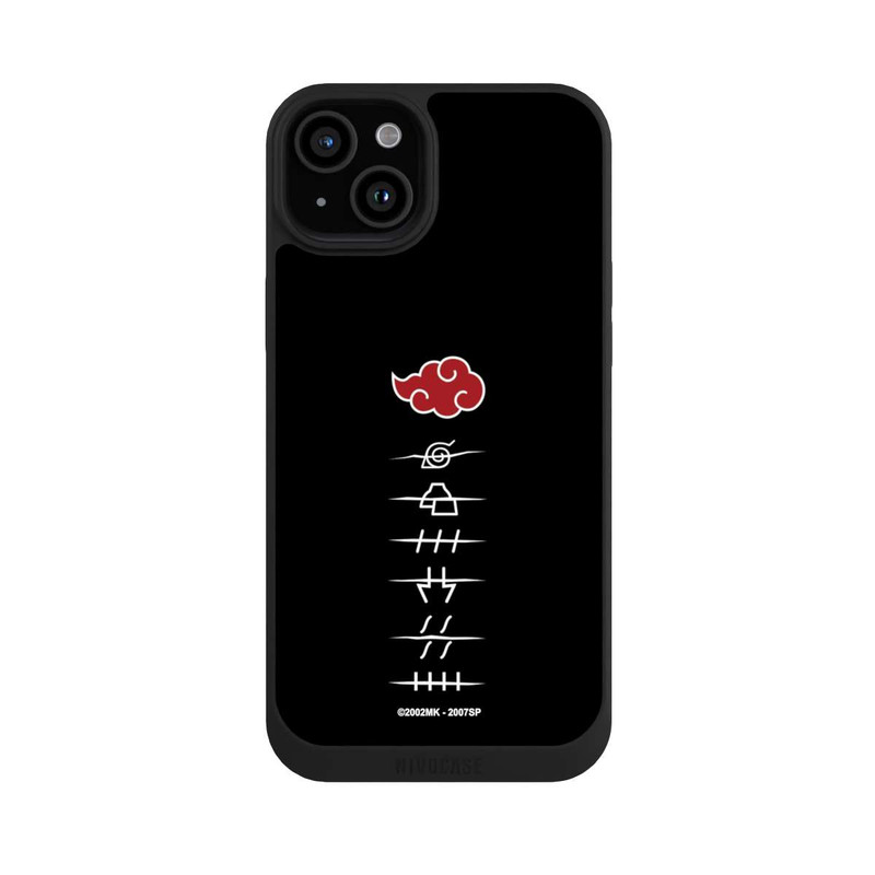 iPhone 15 Plus NIVOpure Akatsuki Mitgliedssymbole Schwarz