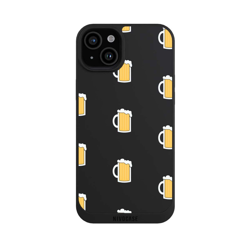 iPhone 15 Plus NIVOpure Beer Glass Pattern Illustration