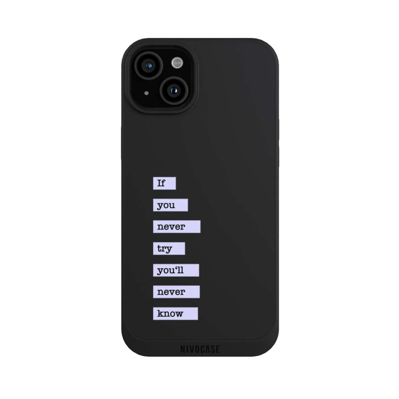 iPhone 15 Plus NIVOpure If You Try Blue Transparent