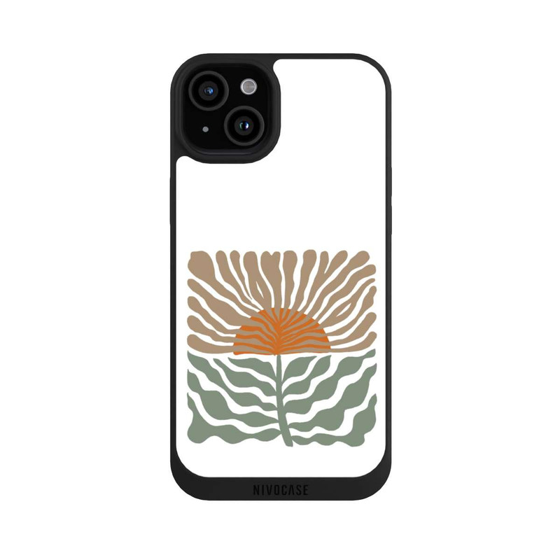 iPhone 15 Plus NIVOpure Fleurs au Lever du Soleil Boho