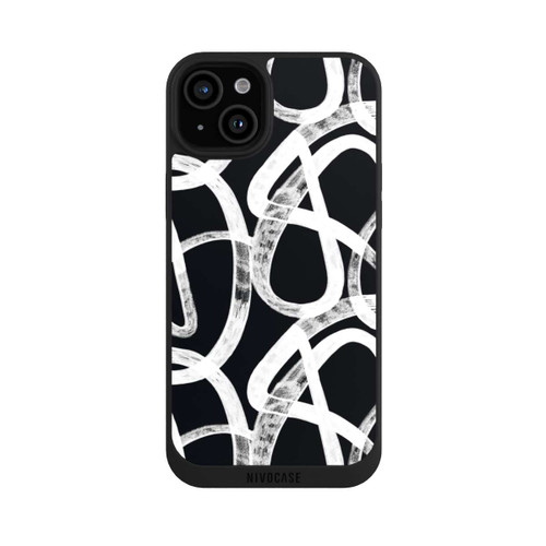 Apple iPhone 15 Plus NIVOpure Doodles Black and White