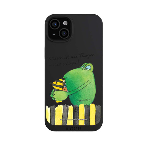 Apple iPhone 15 Plus NIVOpure Frosch Küssen ist wie Fliegen Transparent