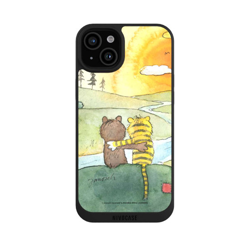 Apple iPhone 15 Plus NIVOpure Bär und Tiger Sonnenuntergang