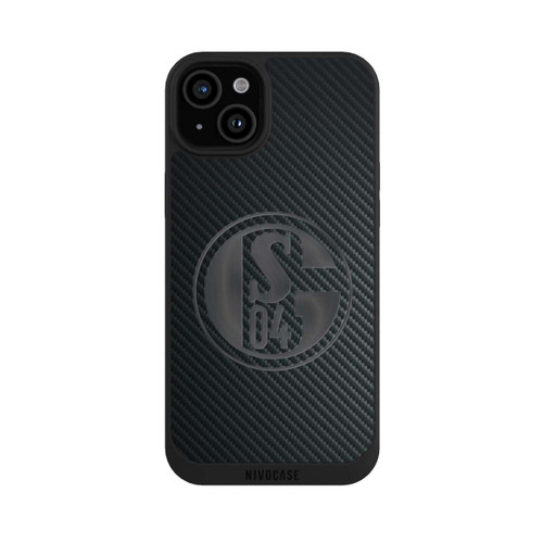 Apple iPhone 15 Plus NIVOpure Schalke 04 Carbon Look