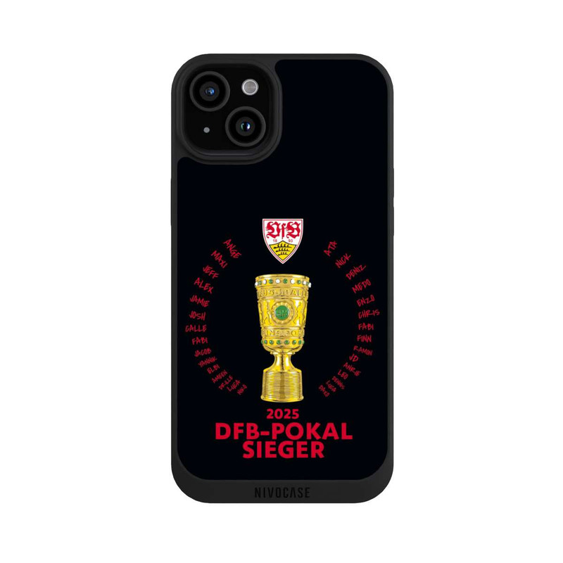 iPhone 15 Plus NIVOpure VfB DFB-Pokal Sieger Schwarz