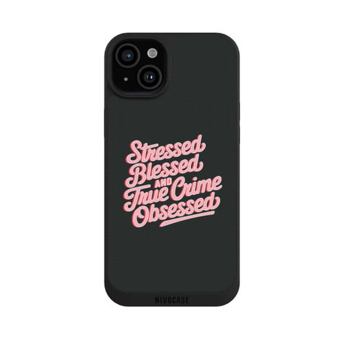 Apple iPhone 15 Plus NIVOpure Stressed Blessed and True Crime Obsessed