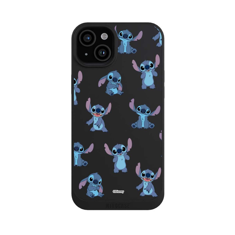 iPhone 15 Plus NIVOpure Stitch Faces Pattern Transparent