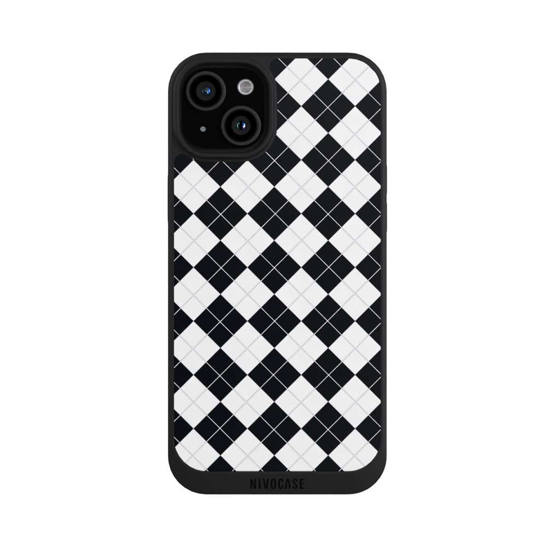 iPhone 15 Plus NIVOpure Poloshirt Karo Look