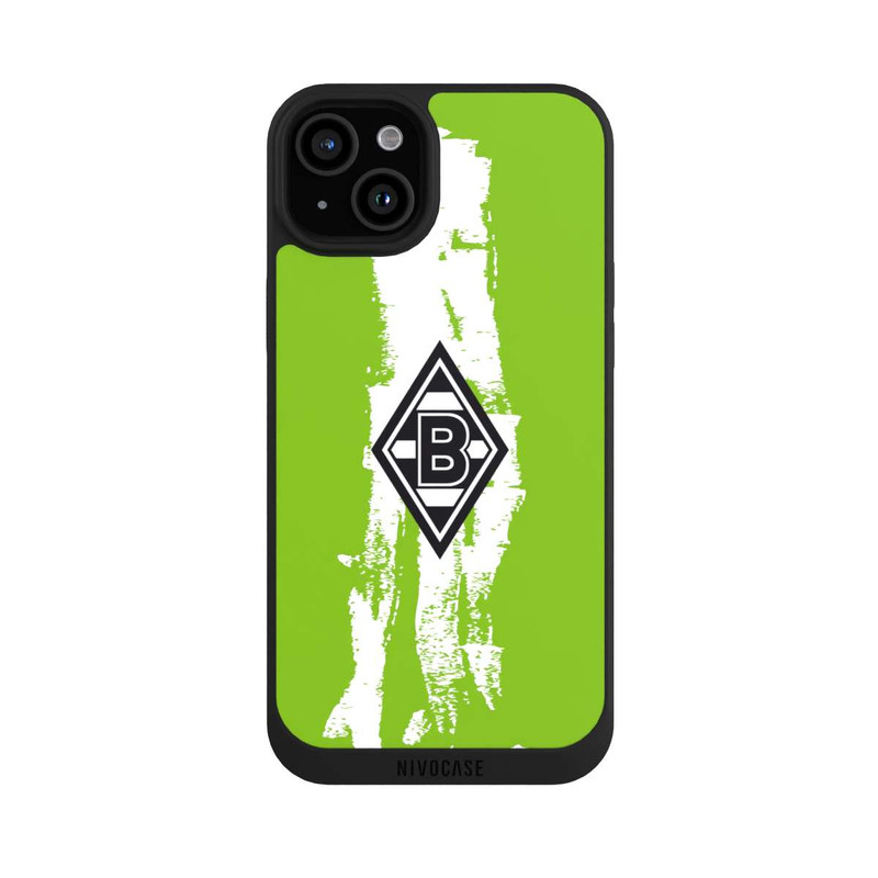 iPhone 15 Plus NIVOpure Borussia Logo Grün Weiß