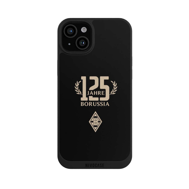 iPhone 15 Plus NIVOpure Borussia 125 Jahre Schwarz