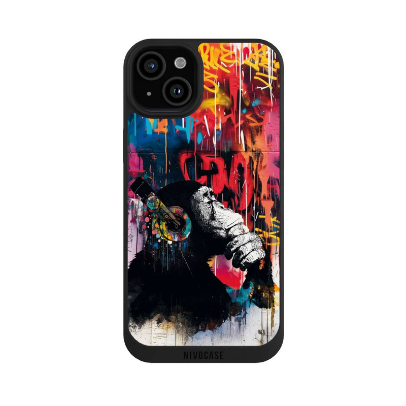 iPhone 15 Plus NIVOpure Chimp Blue Streetart