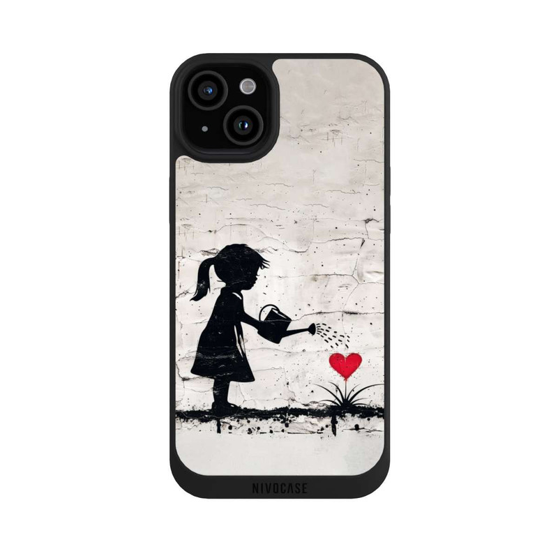 iPhone 15 Plus NIVOpure Girl Watering Bunch of Flowers 