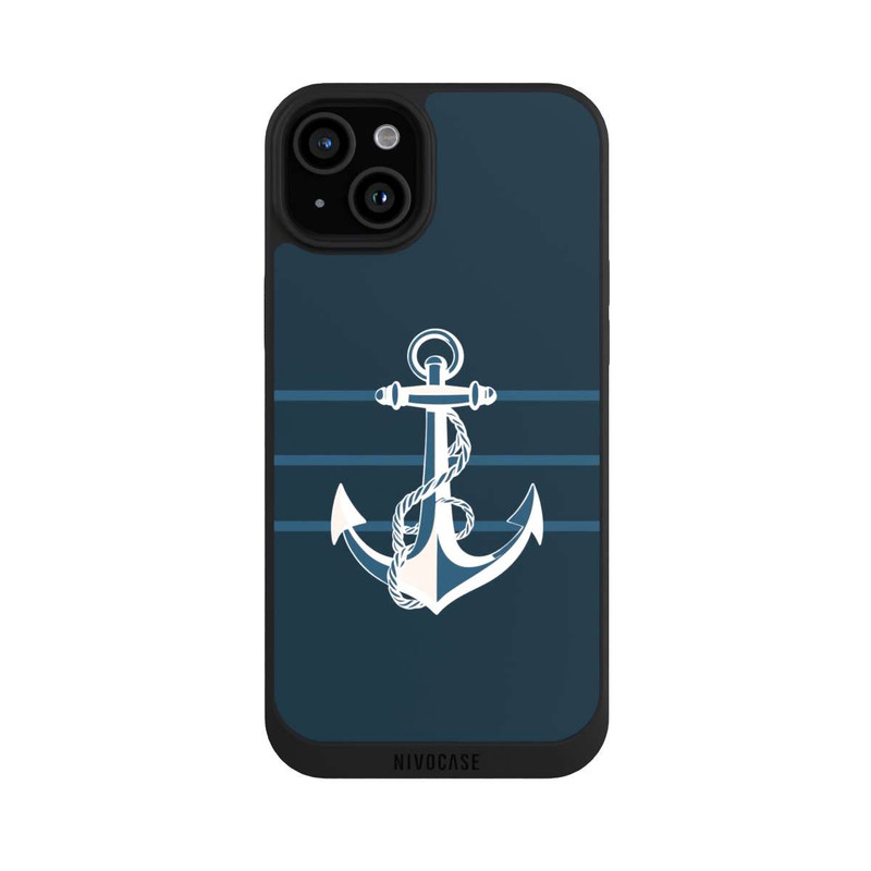 iPhone 15 Plus NIVOpure Anchor Line Blue with AI
