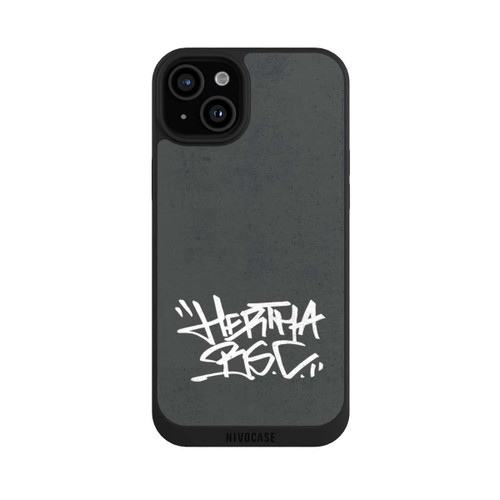 Apple iPhone 15 Plus NIVOpure Hertha BSC Graffiti Grau