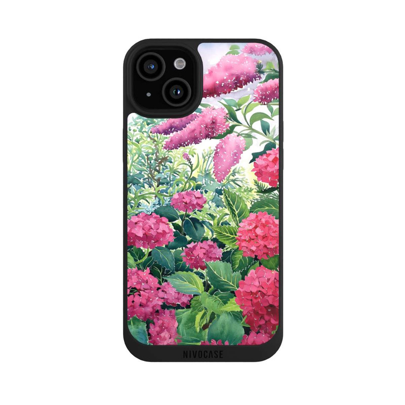 iPhone 15 Plus NIVOpure Garden Hydrangeas and Buddleia by Christopher Ryland
