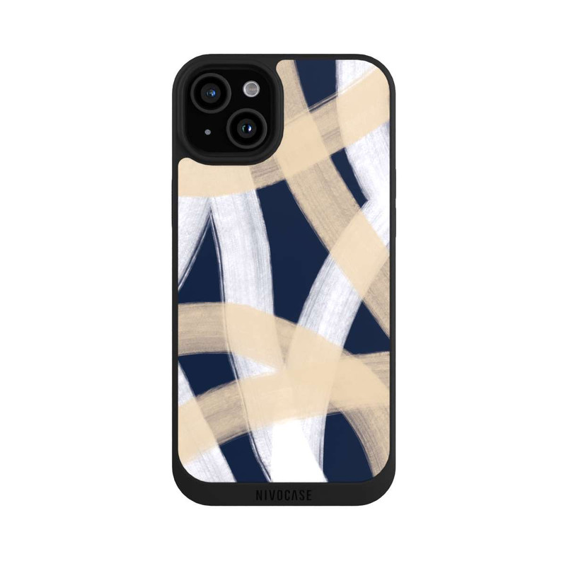 iPhone 15 Plus NIVOpure Laced Up Beije Blue