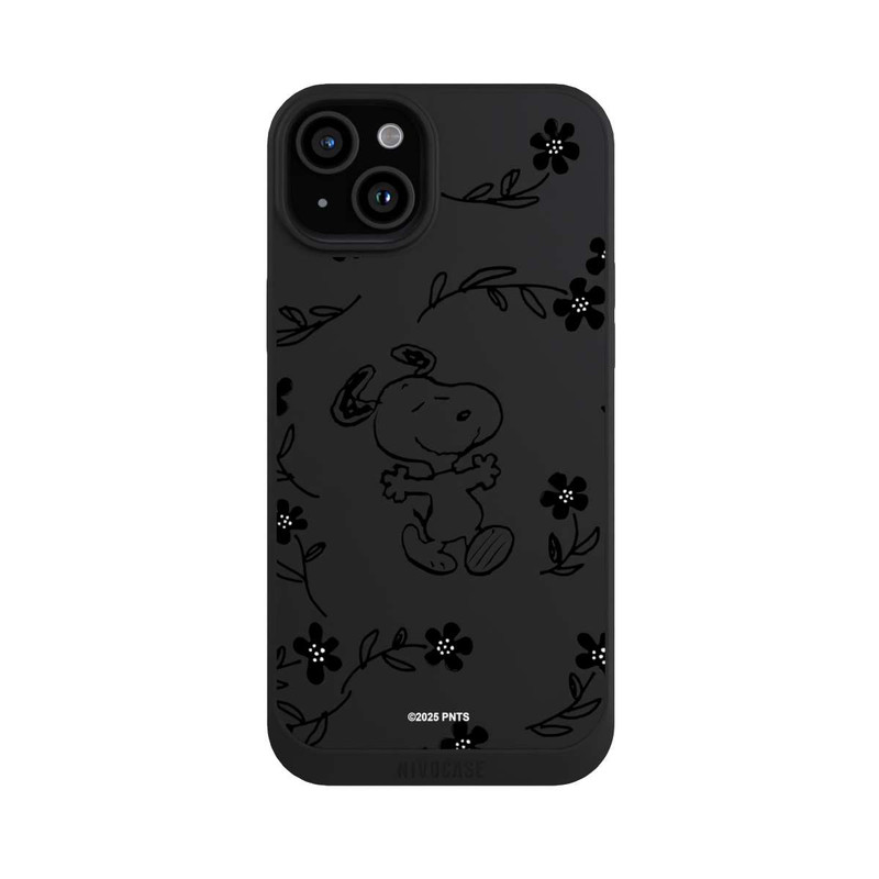 iPhone 15 Plus NIVOpure Snoopy und Flowers Transparent
