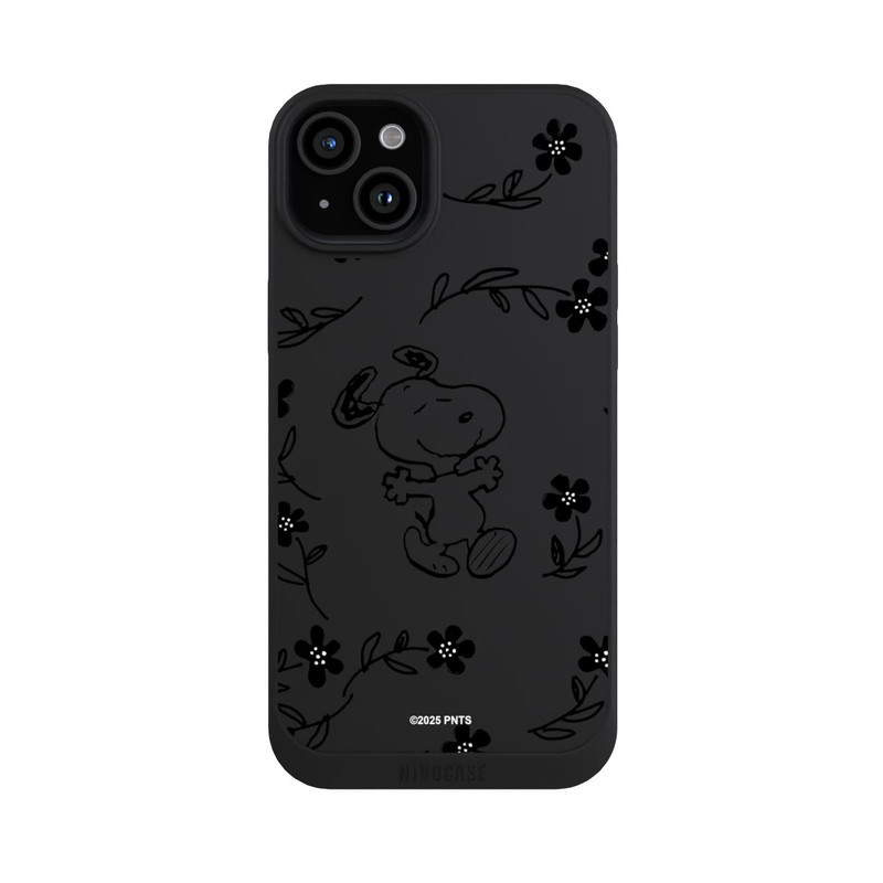 iPhone 15 Plus NIVOpure Snoopy und Flowers Transparent