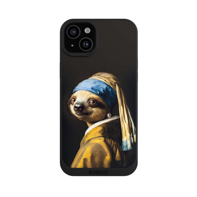 iPhone 15 Plus NIVOpure Sloth with a Pearl Earring