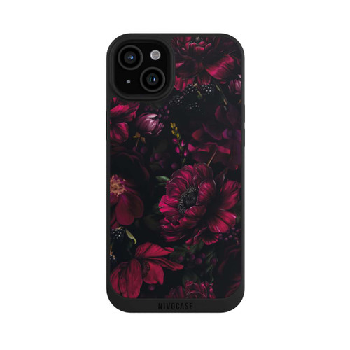 Apple iPhone 15 Plus NIVOpure Dunkle Rote Blumen Liebe