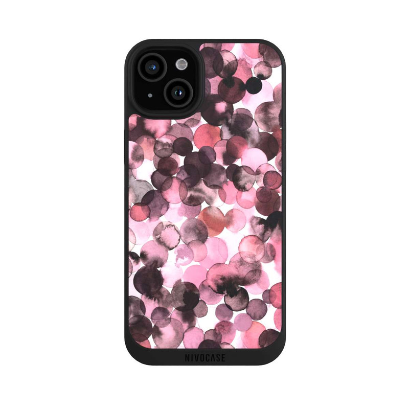 iPhone 15 Plus NIVOpure Blätterzauber Pink