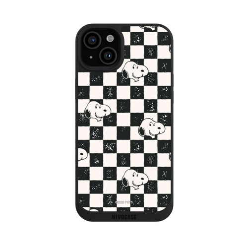 Apple iPhone 15 Plus NIVOpure Snoopy Heads Checked Pattern