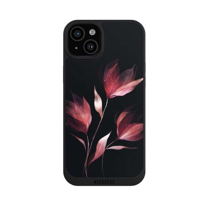 iPhone 15 Plus NIVOpure Fleur de Bourgogne Négatif