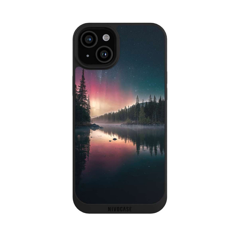 iPhone 15 Plus NIVOpure Aurores Boréales Silencieuses avec IA