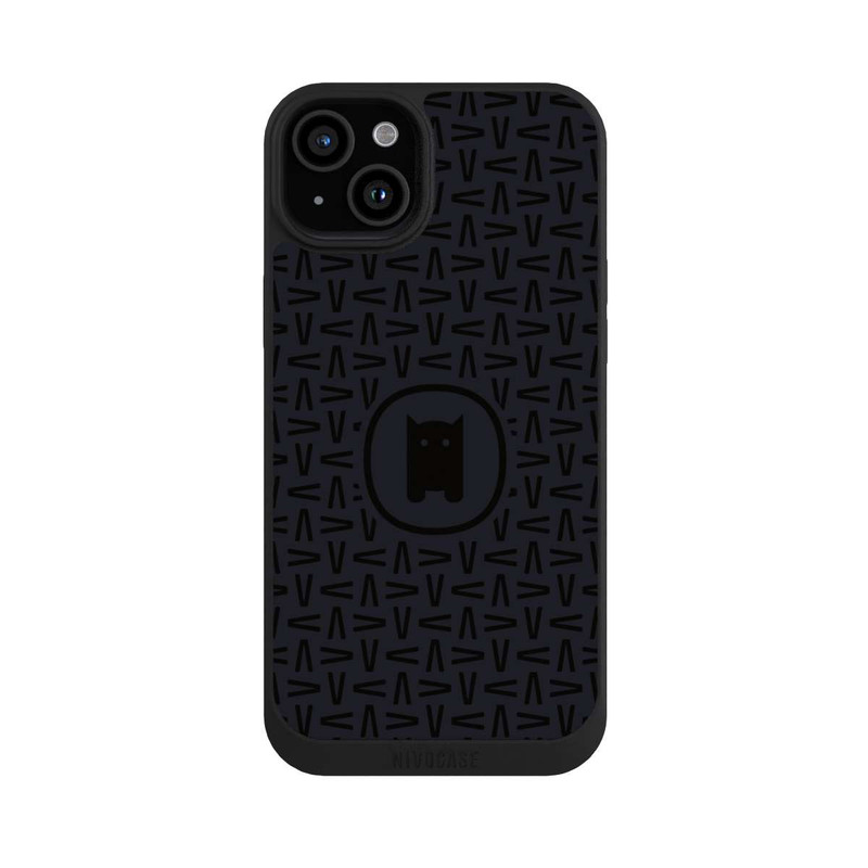 iPhone 15 Plus NIVOpure Nivocase Muster Schwarz Grau