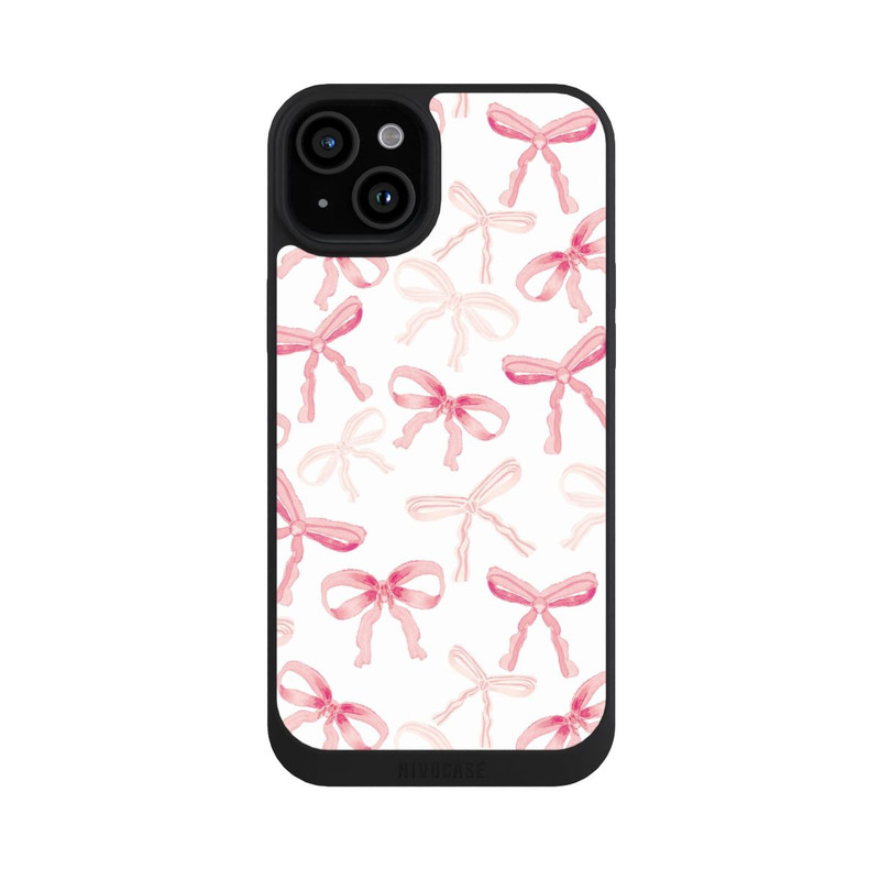 iPhone 15 Plus NIVOpure Motif d'arc rose clair